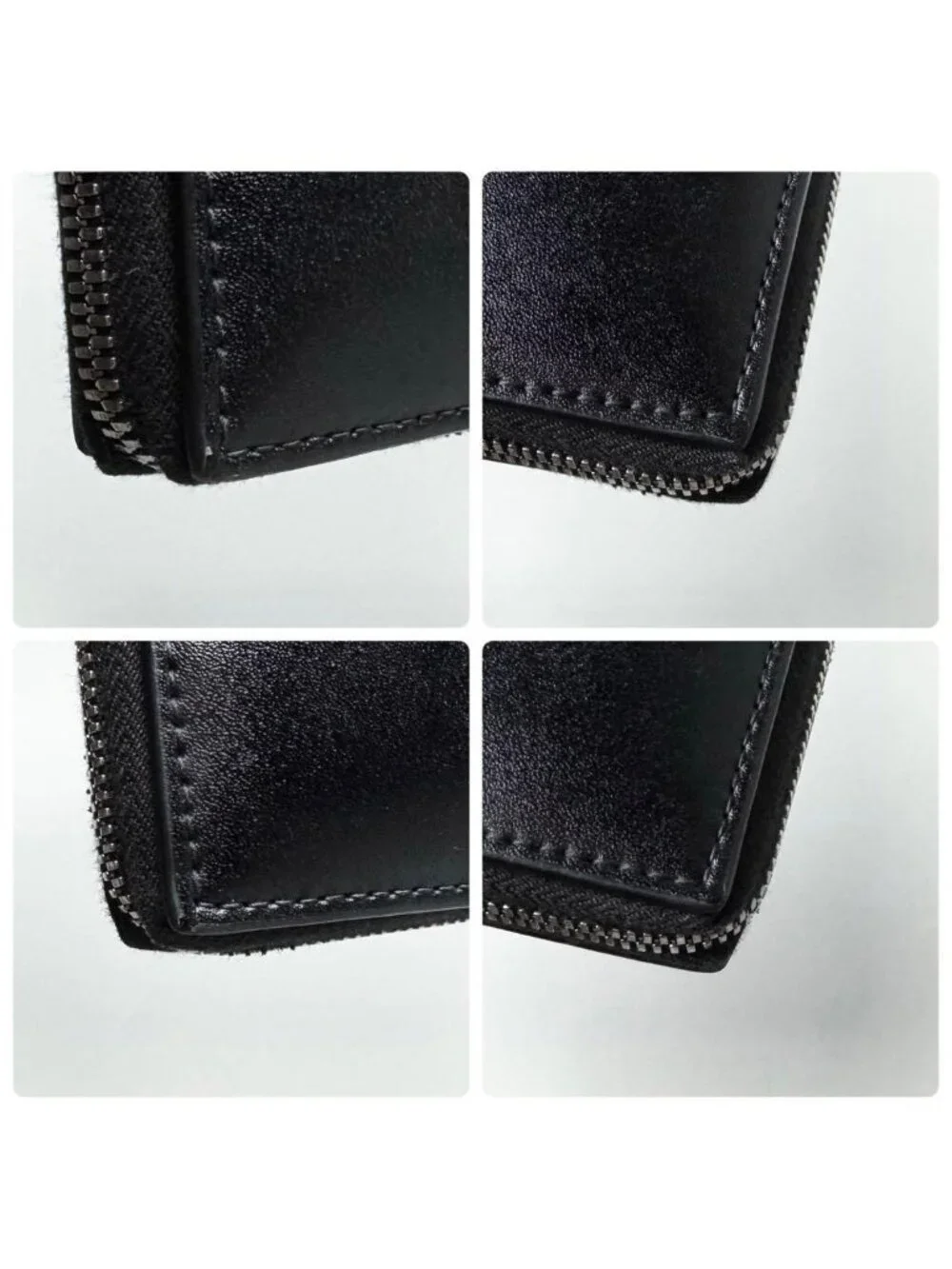 Bottega Veneta Cassette Zip Around Wallet Black